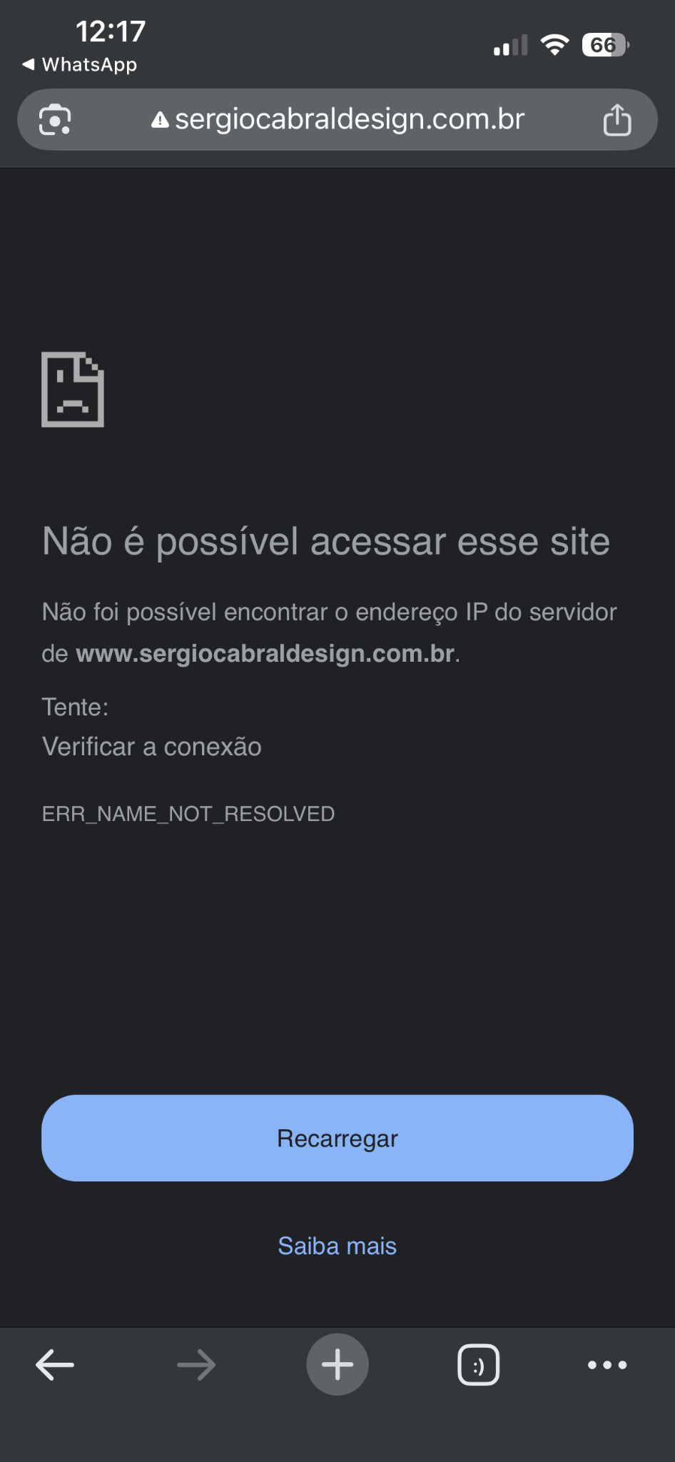 DNS error